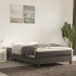 Cama box spring con colchón terciopelo gris oscuro 120x190