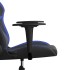 Silla gaming de masaje cuero sintético negro y