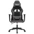 Silla gaming de masaje cuero sintético negro y