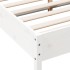 Estructura de cama madera maciza de pino blanco 140x200