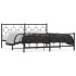 Estructura de cama cabecero y estribo metal negro 183x213