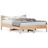 Estructura de cama madera maciza de pino 135x190