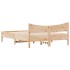 Estructura de cama madera maciza de pino 135x190