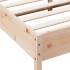 Estructura de cama madera maciza de pino 135x190