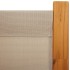 Biombo divisor de 4 paneles gris taupe 280x180