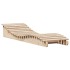 Tumbonas de madera maciza de pino 2 unidades 205x60x31,5