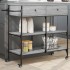 Carrito de cocina madera ingeniería gris Sonoma 105x42x95