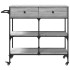 Carrito de cocina madera ingeniería gris Sonoma 105x42x95