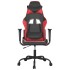 Silla gaming de masaje cuero sintético negro y