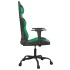 Silla gaming de masaje cuero sintético negro y