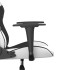 Silla gaming de masaje cuero sintético blanco y