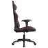 Silla gaming cuero sintético negro y rojo vino