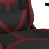 Silla gaming cuero sintético negro y rojo vino