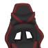 Silla gaming cuero sintético negro y rojo vino