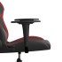 Silla gaming cuero sintético negro y rojo vino