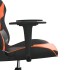 Silla gaming cuero sintético negro y