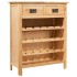 Mueble botellero de madera maciza de roble 72x32x90