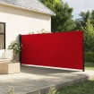 Toldo lateral retráctil rojo 180x600 cm