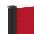 Toldo lateral retráctil rojo 180x600