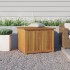 Caja de almacenaje de jardín madera maciza acacia 75x75x58