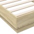 Estructura de cama madera de ingeniería roble Sonoma 90x200