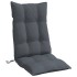 Cojines de silla respaldo alto 6 uds tela Oxford gris