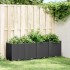 Jardinera PP negro 160x40x53