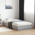 Estructura de cama con luces LED gris Sonoma 90x200