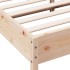 Estructura de cama con cabecero madera maciza pino 160x200