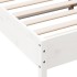 Estructura cama cabecero madera maciza pino blanco 180x200