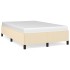 Estructura de cama tela crema 120x190