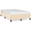 Estructura de cama tela crema 120x190 cm