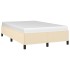 Estructura de cama tela crema 120x190