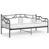 Estructura de sofá cama de metal negro 90x200