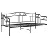 Estructura de sofá cama de metal negro 90x200