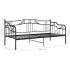 Estructura de sofá cama de metal negro 90x200