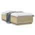 Estructura cama con luces LED madera roble Sonoma 100x200