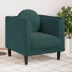 Sillón con cojín terciopelo verde oscuro