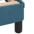 Estructura de cama con cabecero terciopelo azul 180x200