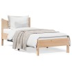 Estructura de cama madera maciza de pino 90x190 cm