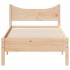 Estructura de cama madera maciza de pino 90x190