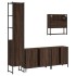 Set de muebles baño 4 pzas madera contrachapada roble