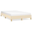 Estructura de cama tela crema 120x190 cm