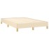 Estructura de cama tela crema 120x190