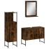 Set de muebles baño 3 pzas madera contrachapada roble