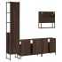 Set de muebles baño 4 pzas madera contrachapada roble