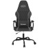 Silla gaming cuero sintético negro y