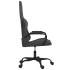 Silla gaming cuero sintético negro y