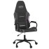 Silla gaming cuero sintético negro y