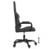 Silla gaming cuero sintético negro y